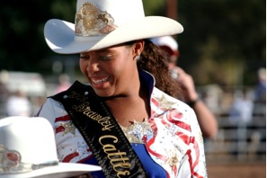 Kaylyn Sampson, 17, said she knew she just had to run for queen when she got older and is now the 2009 Cattle Call Queen. (Naomi Klocmann/Borderzine.com)