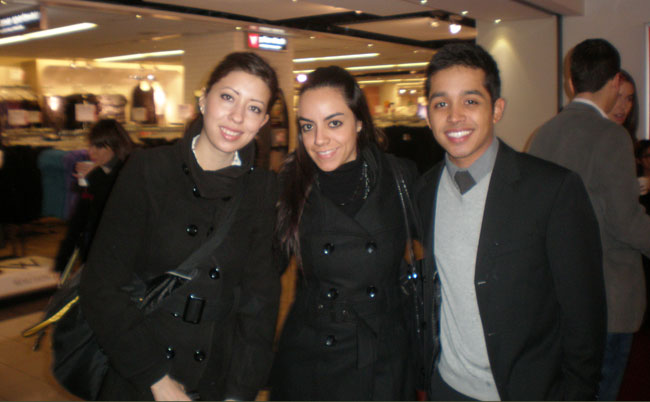 Borderzine reporter, Esmeralda Almanza (center) with fellow friends at the Big Apple (Courtesy of Esmeralda Almanza)