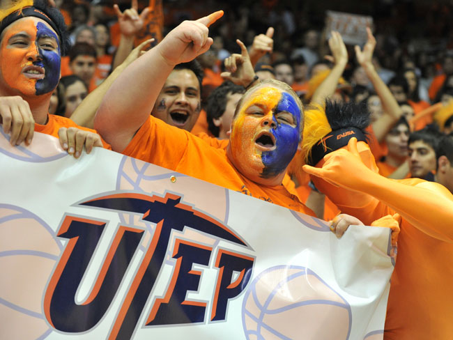 Only four basketball home games were sold out this season, one of the best in Miners history. (Photo by Brian Kanof, courtesy of UTEP Athletics) 