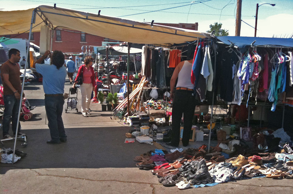 flee market at downtown El Paso
