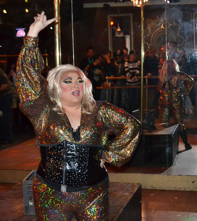 Serena has been performing at local gay clubs for the last two years. (Erica Mendez/Borderzine.com)