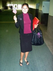 Joselyn on the day she became a citizen. (Photo courtesy of Joselyn Arroyo)