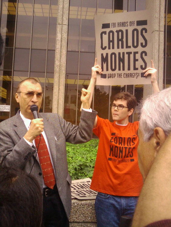 Carlos Montes after one of his court hearings in L.A. (Courtesy of Julia Wallace.)