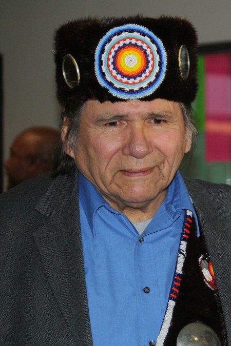 Dennis Banks, Co-founder of the American Indian Movement, 2012 at NMSU. (Cheryl Howard/Borderzine.com)
