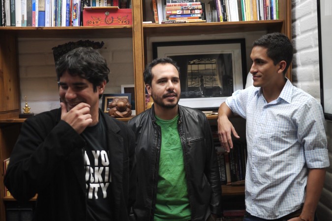 From left, Daniel Centeno, Diego Bustos and Daniel Rios are the UTEP students and graduate behind the Spanish-only literary magazine, COROTO. (Courtesy of UTEP Communications)