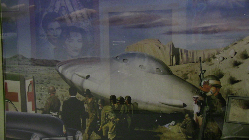 An illustration of the incident can be found at the Roswell UFO Museum. (Courtesy of Roswell UFO Museum)