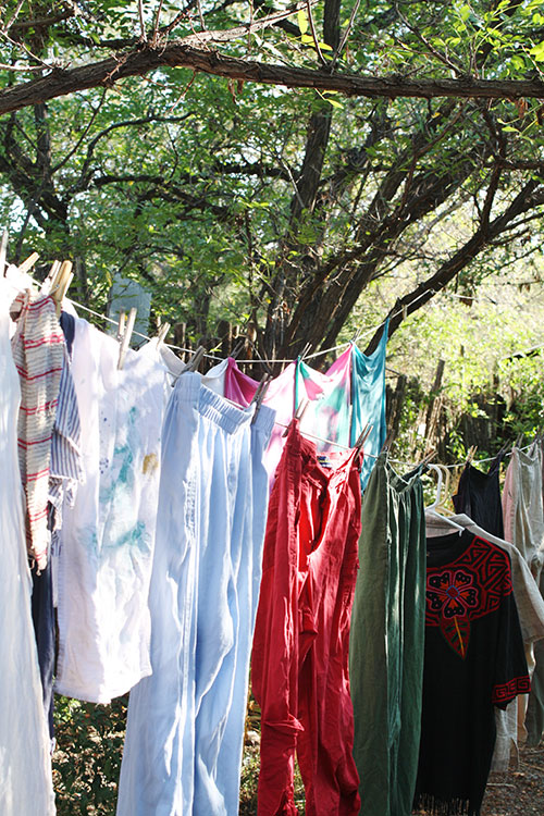 Clothes on a line, mine.(Cheryl Howard/Borderzine.com)