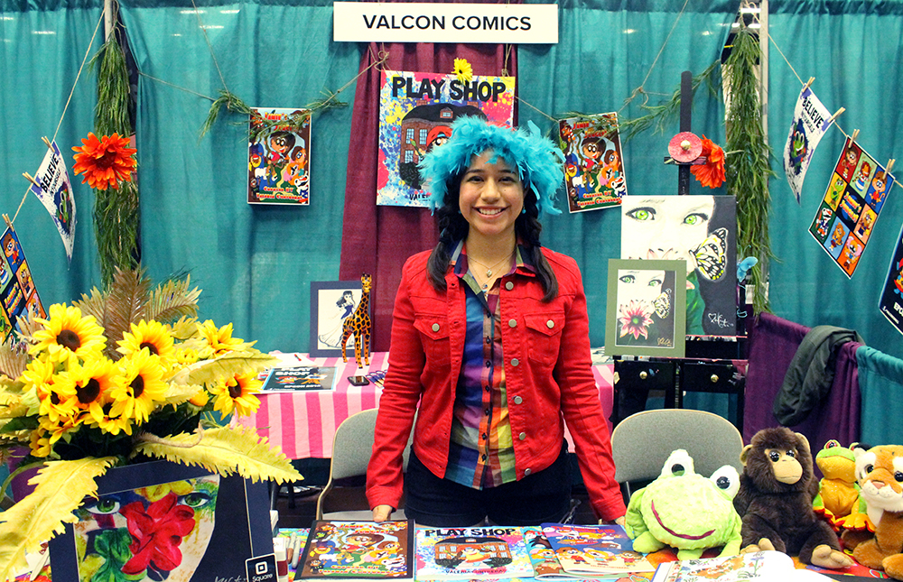 Valeria Contreras, founder of VALCON Comics. (Luisana Duarte/Borderzine.com)