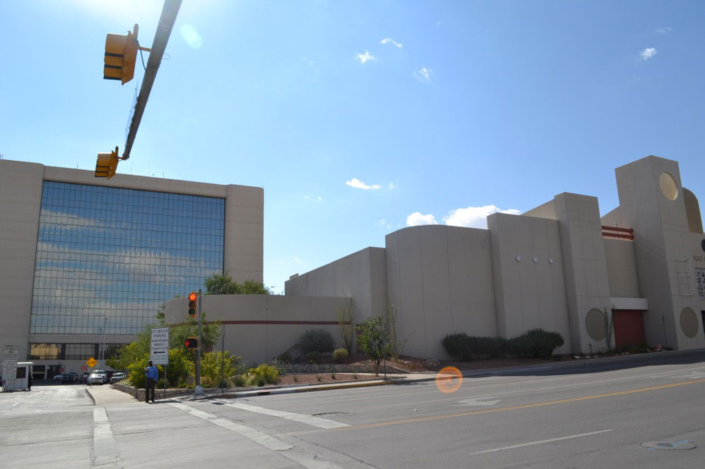 El Paso's City Hall and the Insights Museum are part of the buildings that would be demolished to give space to the new stadium. (Luis Barrio/Borderzine.com)