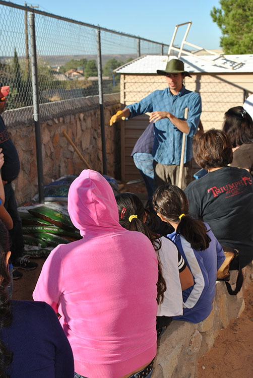 Roberto Leal, co-founder of EPPG, and other members of the group have the vision of growing gardens on every school in El Paso. (Josue Moreno/Borderzine.com)