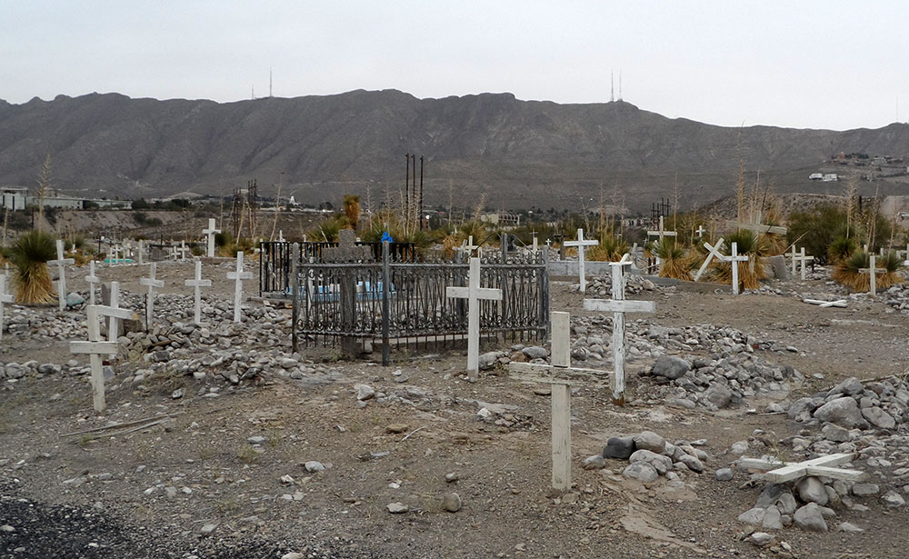 In learning about my family and Smelter Town, I found out that my great, great grandma is buried in Smelter cemetary. (Ernie Chacon/Borderzine.com)