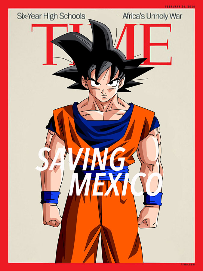 Son Goku de Dragon Ball Z. (Illustration by Luis Hernández/Borderzine.com)