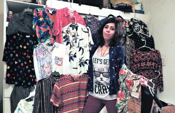 Cinthia Prado, an avid thrift store shopper, shows off some of her favorite vintage finds.
