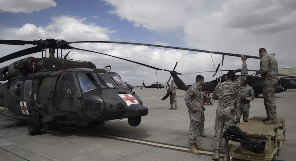 Combat Aviation Brigade training at Fort Bliss. Photo by Alonso Moreno, Borderzine.com