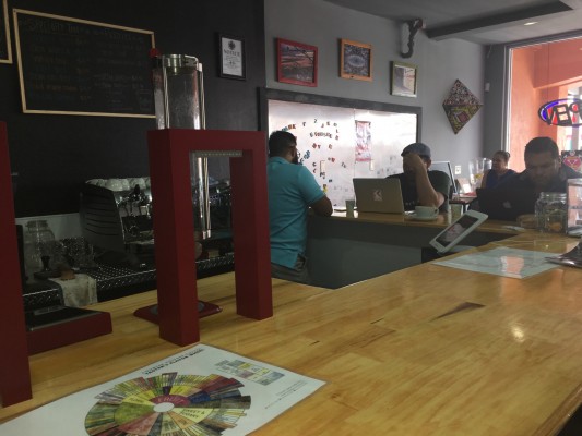 Kopi Coffee, located at 205 Cincinnati Ave., is one of the newest businesses in the Cincinnati entertainment district. Photo credit: Jose Soto
