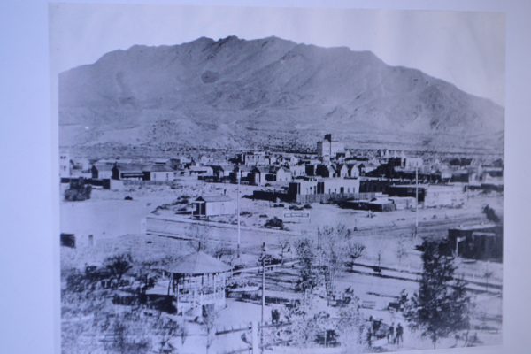 Downtown El Paso and San Jacinto Plaza in 1883. Photo courtesy El Paso Historical Society.
