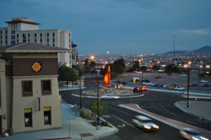 The lights of Ciudad Juarez can be seen from the UTEP campus. (Danya Hernandez/Borderzine.com)