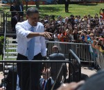 President Brack Obama at Chamizal National Memorial. (Georgia Rodriguez/Borderzine.com)