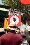 "We are fed up with your war". (Lourdes Cueva Chacón/Borderzine.com)