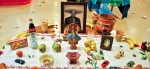 Lorena Andrade's altar in memory of her father and nephew. (Elvia Navarrete/Borderzine.com)