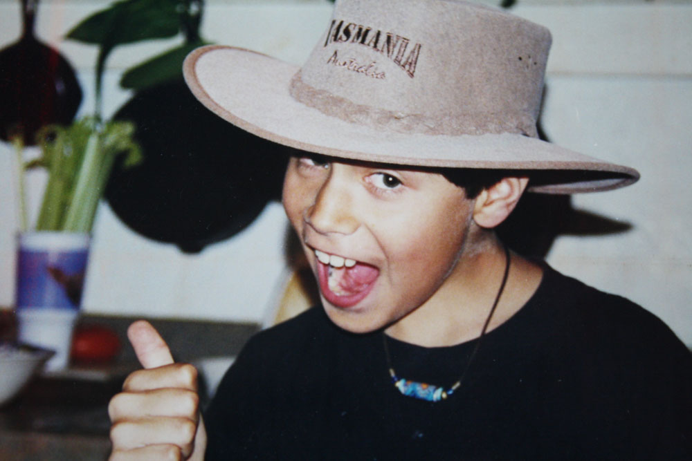 Kids are always up for fun. Julian Jimaréz-Howard around age 8. (Photo courtesy of Cheryl Howard)