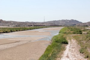 The Rio Grande has a water depth of 3 feet within El Paso. (Nick Miller/Borderzine.com)