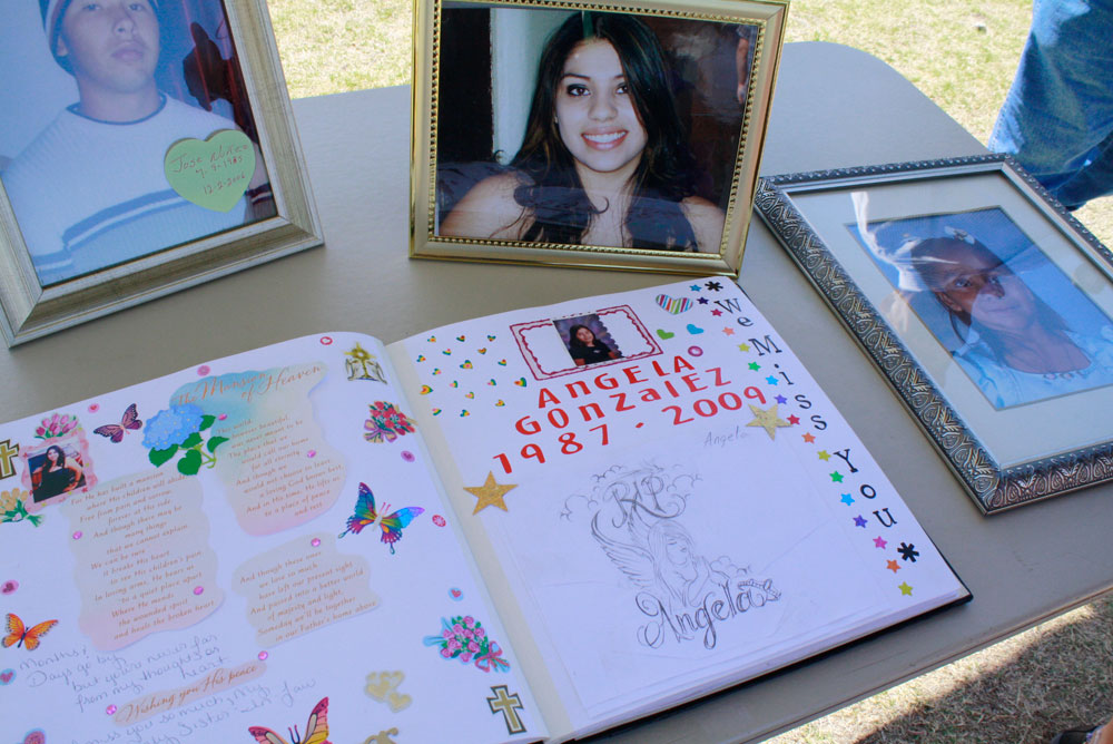 "Our family will never be the same," said Gonzalez, mother of Angela Gonzalez. (Danya Hernandez/Borderzine.com)