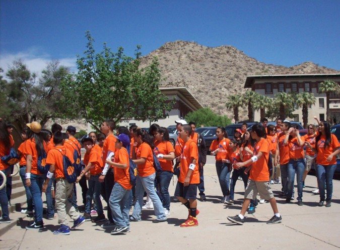 Nearly 8,000 5th and 7th graders visitUTEP in a field trip called Pick Your Dream. (Anoushka Valodya/Borderzine.com)
