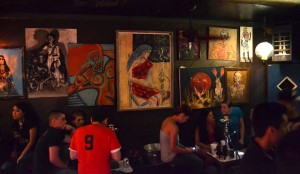 The Lounge also works as an art gallery. (Kristopher Rivera/Borderzine.com)