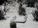 Ghostly cowboy and his horse at Ccncordia cemetery. (Photo courtesy of Hamilton Underwood)