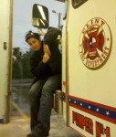 Me and my favorite fire truck at Clint Fire Department. (Photo courtesy of Pink Rivera.)