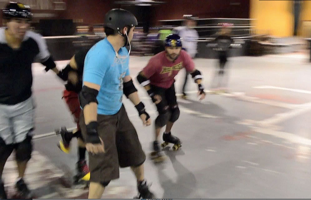 The Dead Bolts is one of only three other men’s roller derby teams in Texas. (Amber Watts/Borderzine.com)