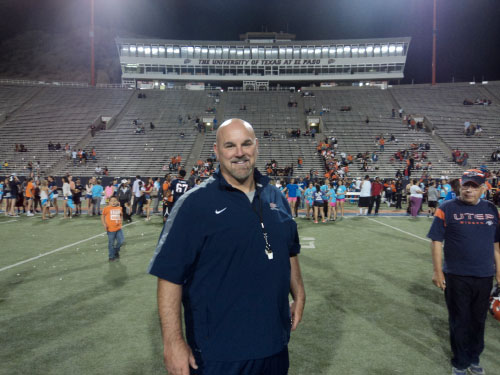 New UTEP football Head Coach Sean Kugler. (Domingo Martinez/Borderzine.com)