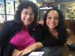 With legendary newspaper editor Diana "Didi" Fuentes, who now lives in Del Rio. (Sergio Chapa/Borderzine.com)