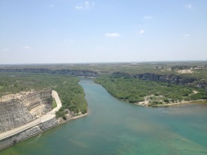 The beautiful Rio Grande River at the foot of Amistad Dam. (Sergio Chapa/Borderzine.com)