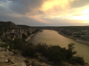 The Pecos River empties into the Rio Grande River. (Sergio Chapa/Borderzine.com)