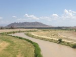 The Rio Grande River winds between Presidio, Texas and Ojinaga, Chihuahua. (Sergio Chapa/Borderzine.com)