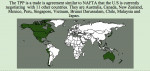 PiktoChart graphic by Maria Esquinca showing countries in the TPP