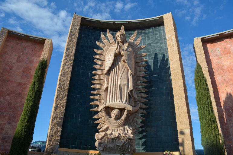 Lady Guadalupe statue at St.Mark Church