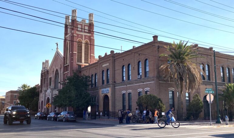 Street view of Sacred Heart Church