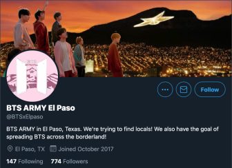 The ARMY El Paso official Twitter page.